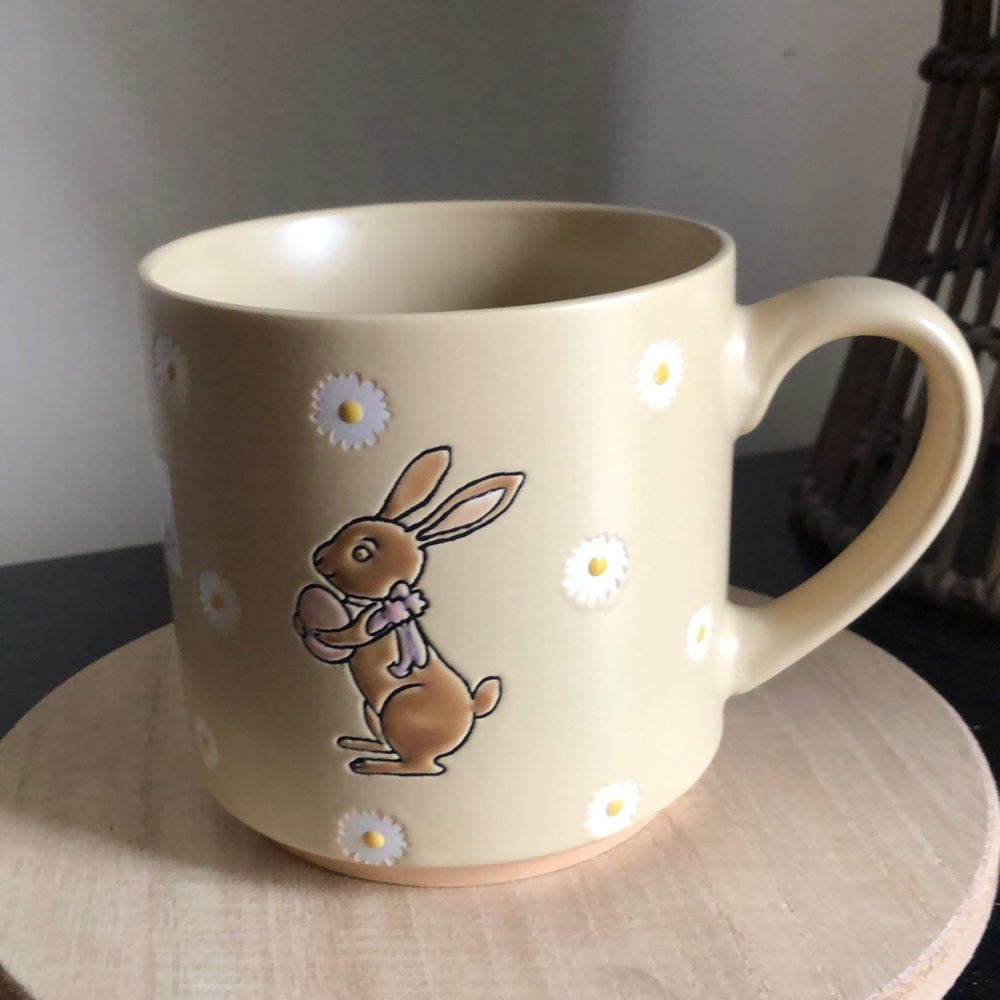 EASTER Bunny Rabbit Daisy Coffee Mug